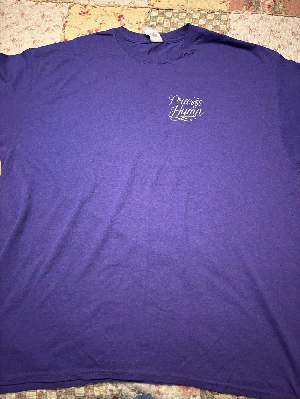 Praise Hymn Purple Graphic  T-Shirt XL